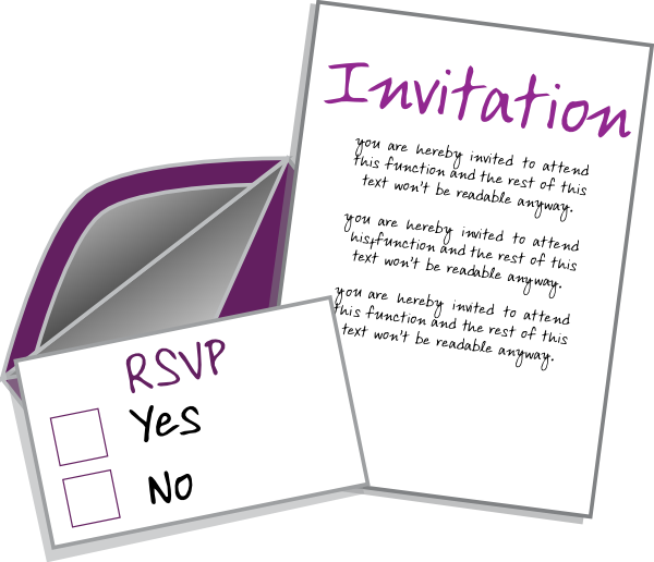 Invitation clipart invitation card. Invite clip art at