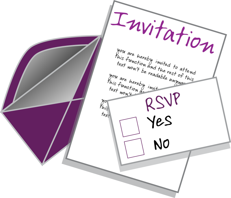  collection of letter. Invitation clipart invitation card