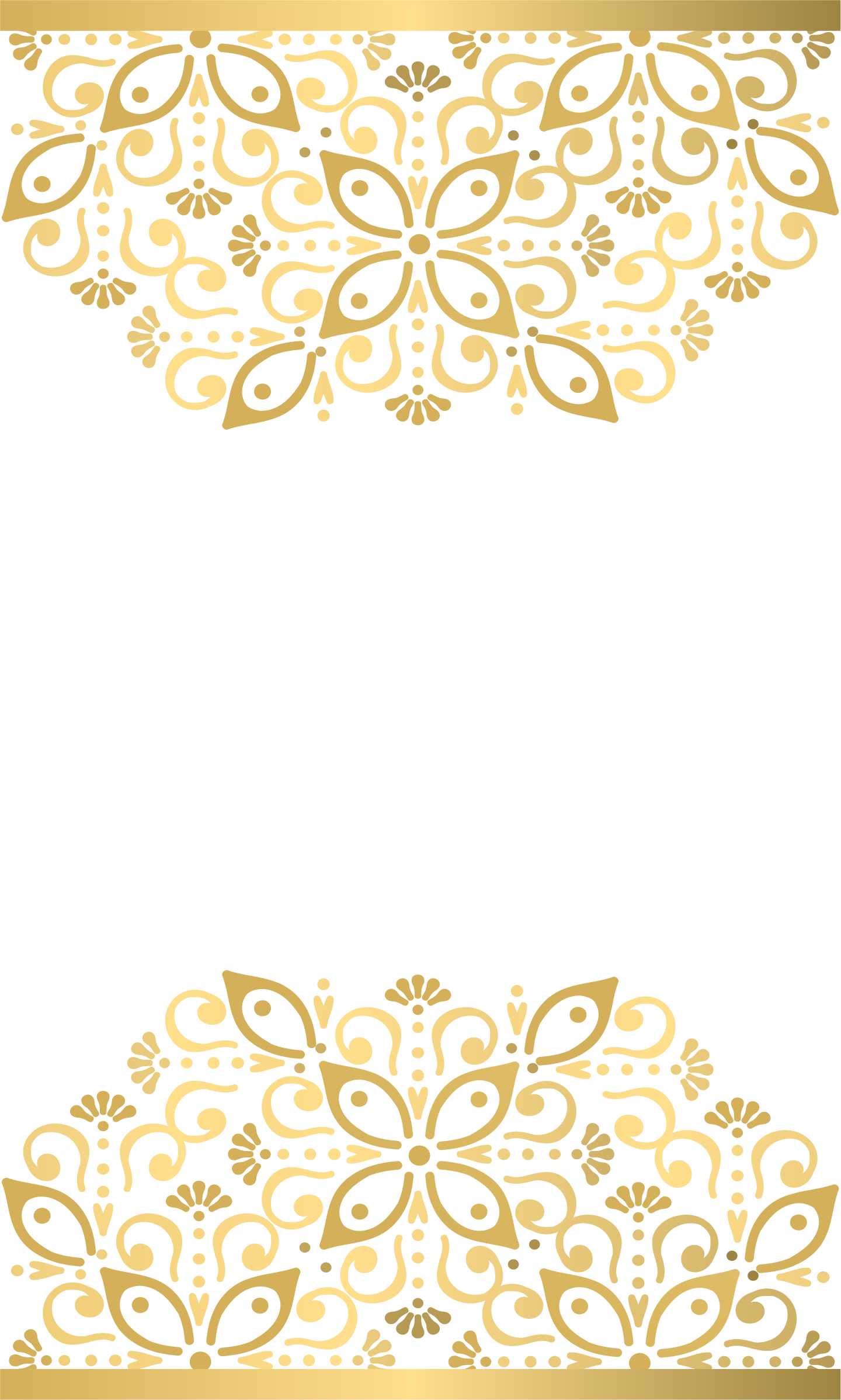 Invitation clipart invitation letter. Paper motif pattern golden
