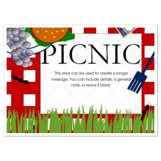 invitation clipart picnic