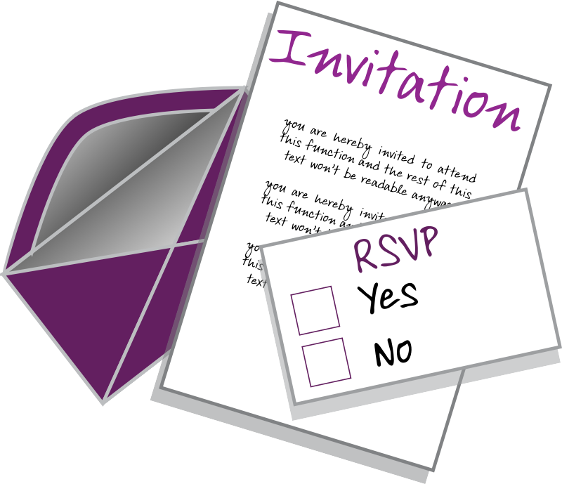 invitation clipart scroll