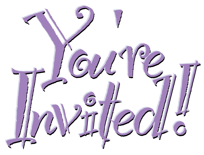 Invitation clipart text.  collection of you