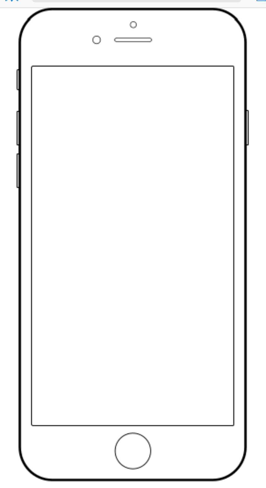 iphone clipart blank iphone