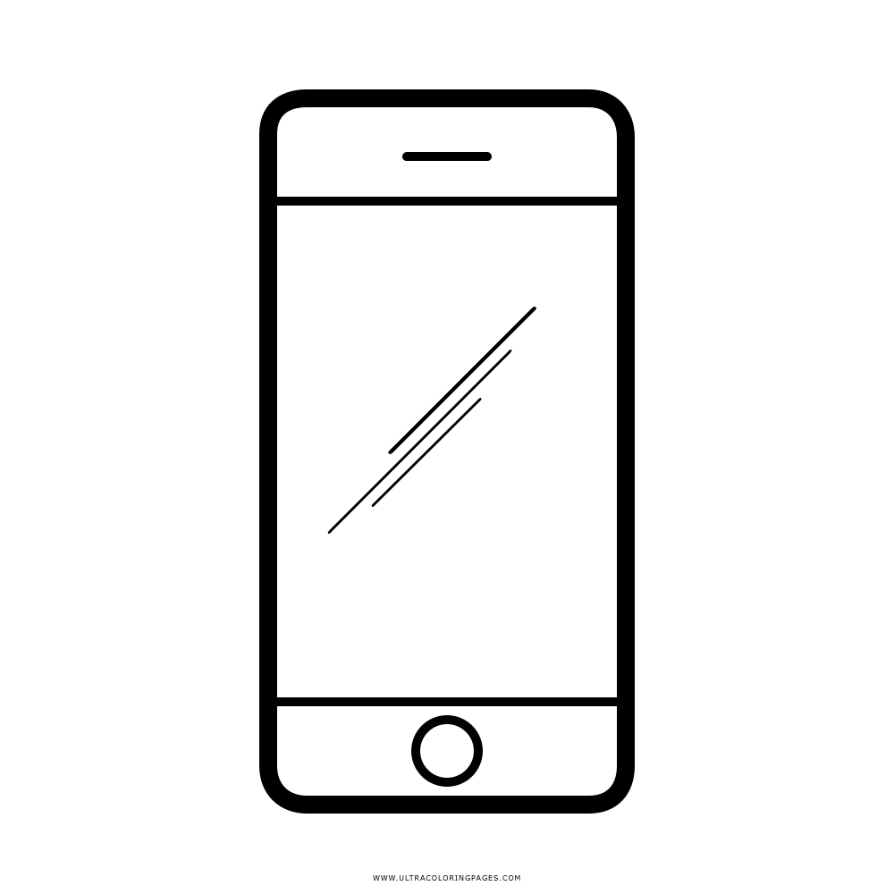 iphone clipart colouring