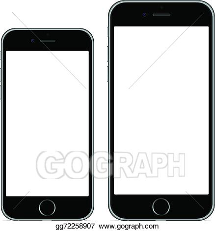 Vector plus . Iphone clipart illustration