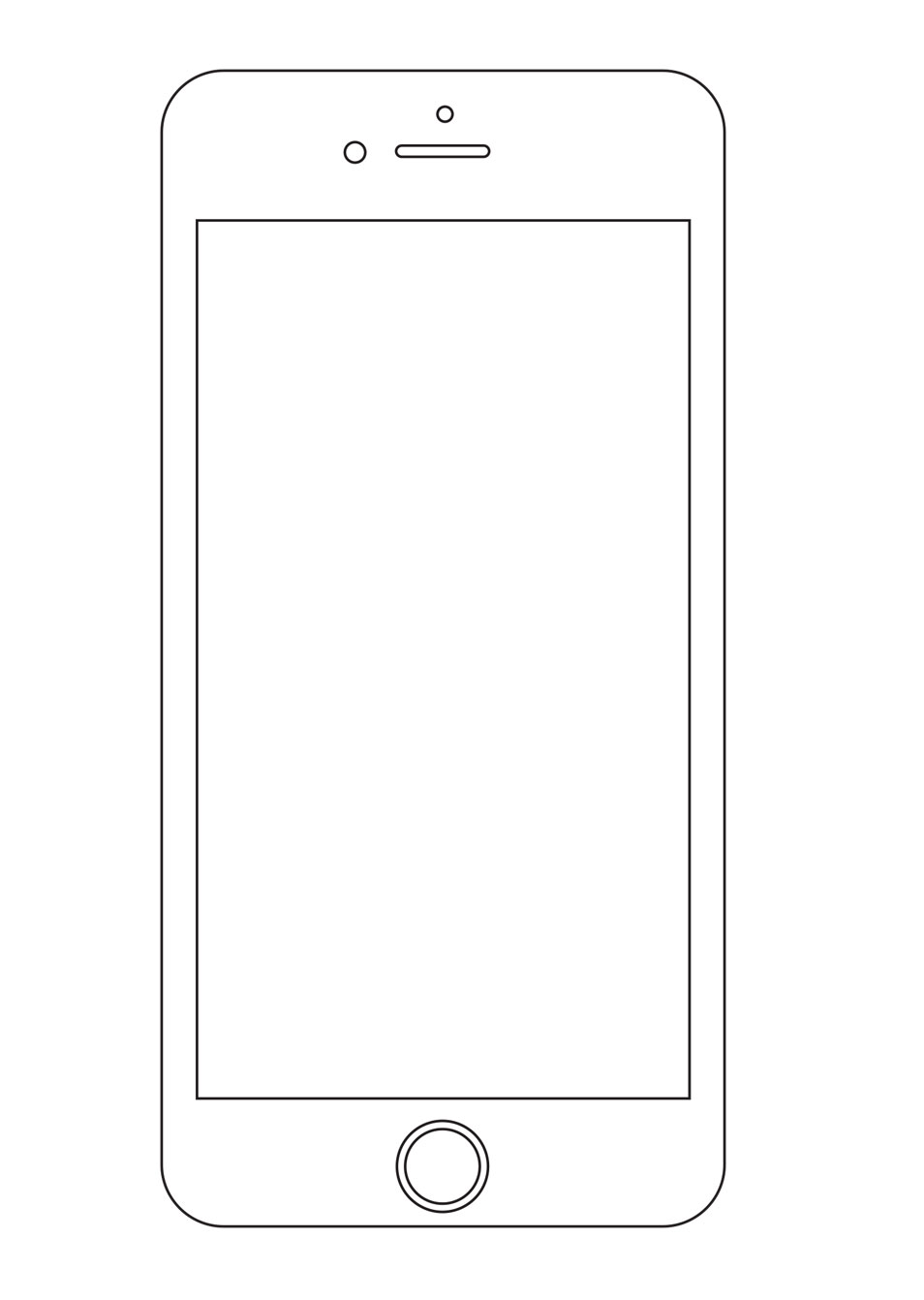 iphone clipart iphone outline