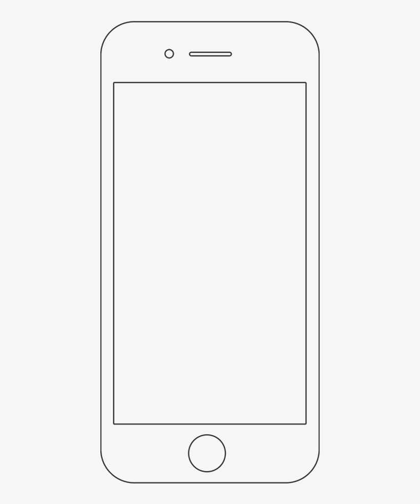 Iphone clipart iphone outline, Iphone iphone outline Transparent FREE ...