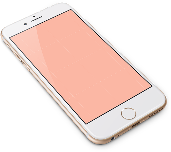 iphone clipart template rose gold