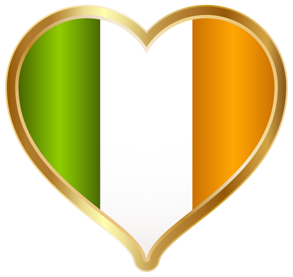 Irish clipart symbol. St patricks day heart