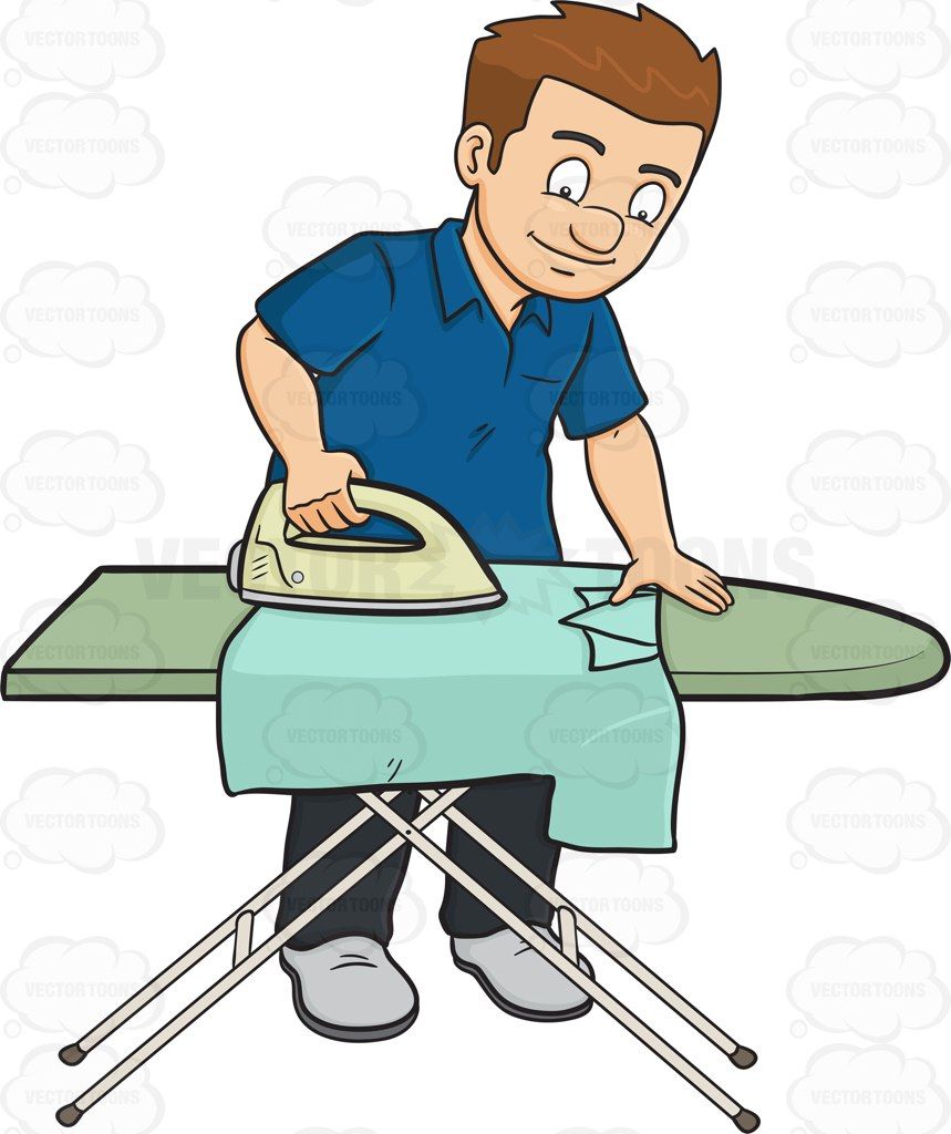 iron clipart ironed clothes