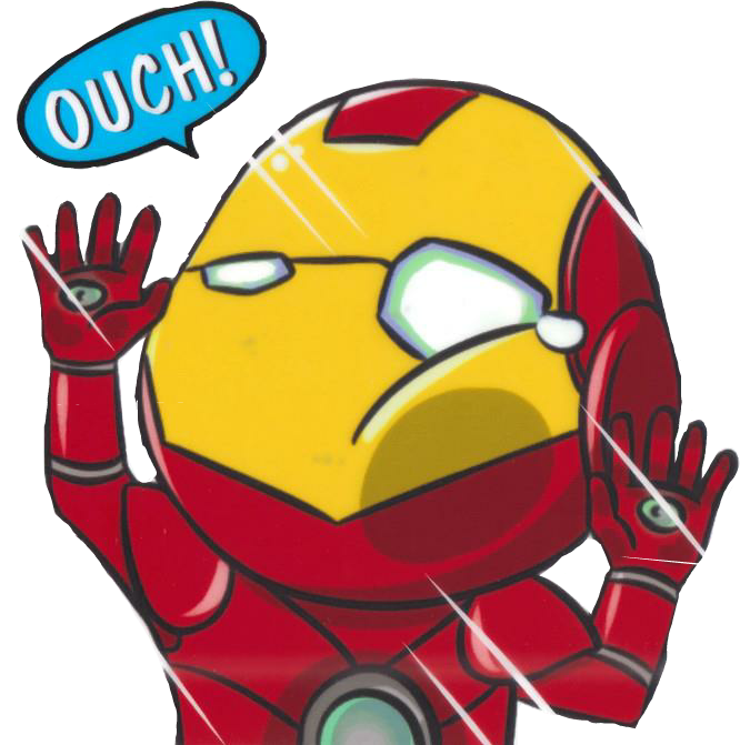 ironman clipart colorful