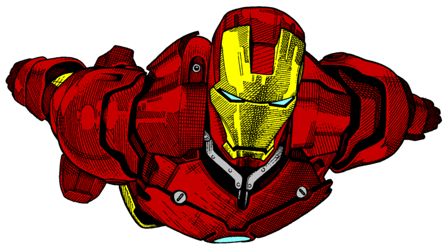 ironman clipart colorful