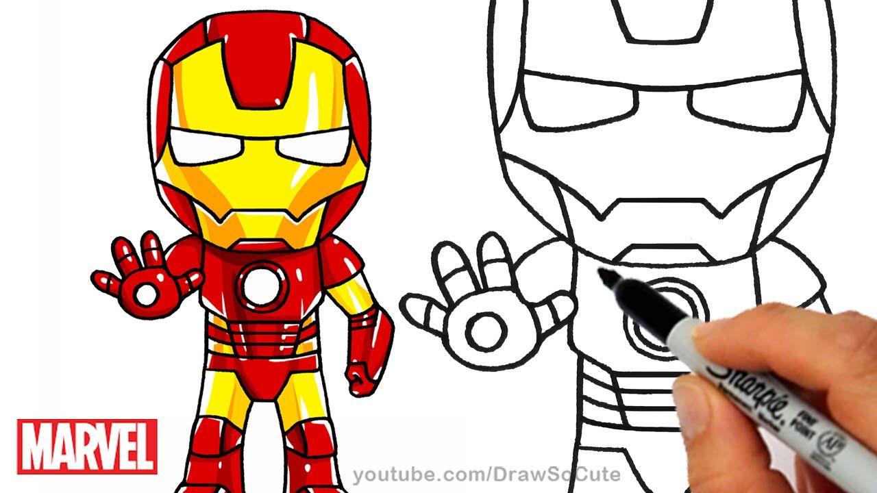 Ironman clipart easy cartoon, Ironman easy cartoon Transparent FREE for