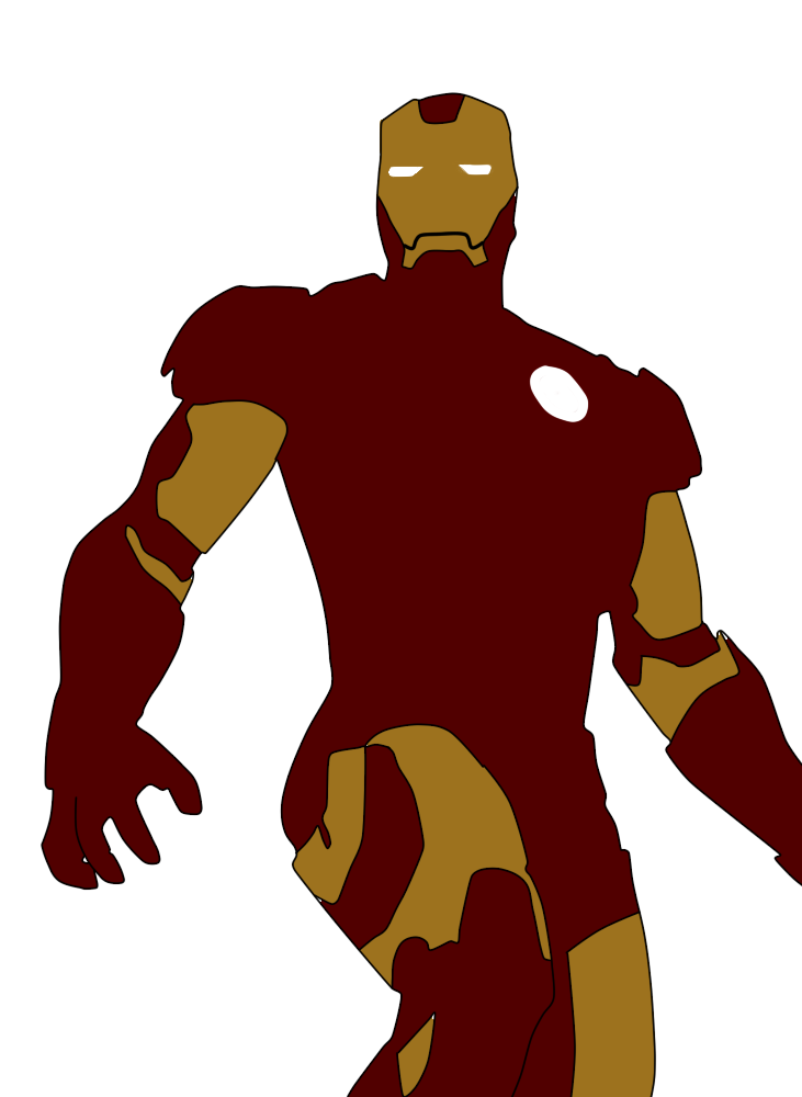 Ironman clipart graphic. Really trash simplistic iron