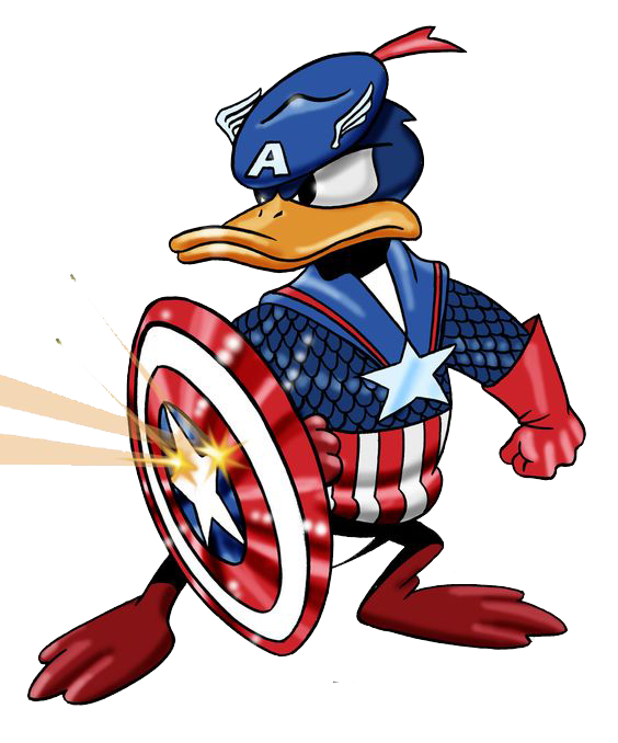 Ironman clipart graphic. Captain america donald duck