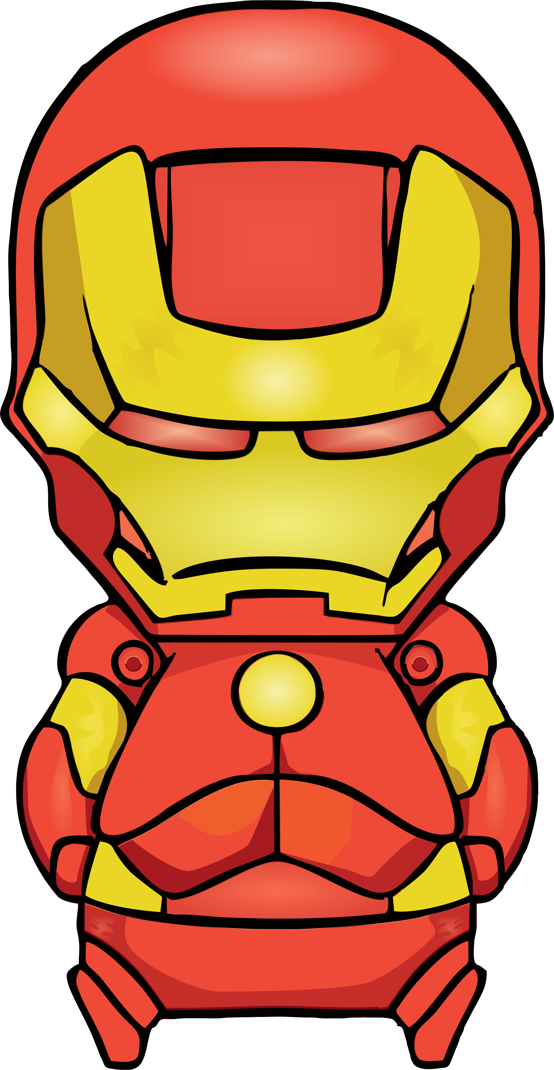ironman clipart line drawing