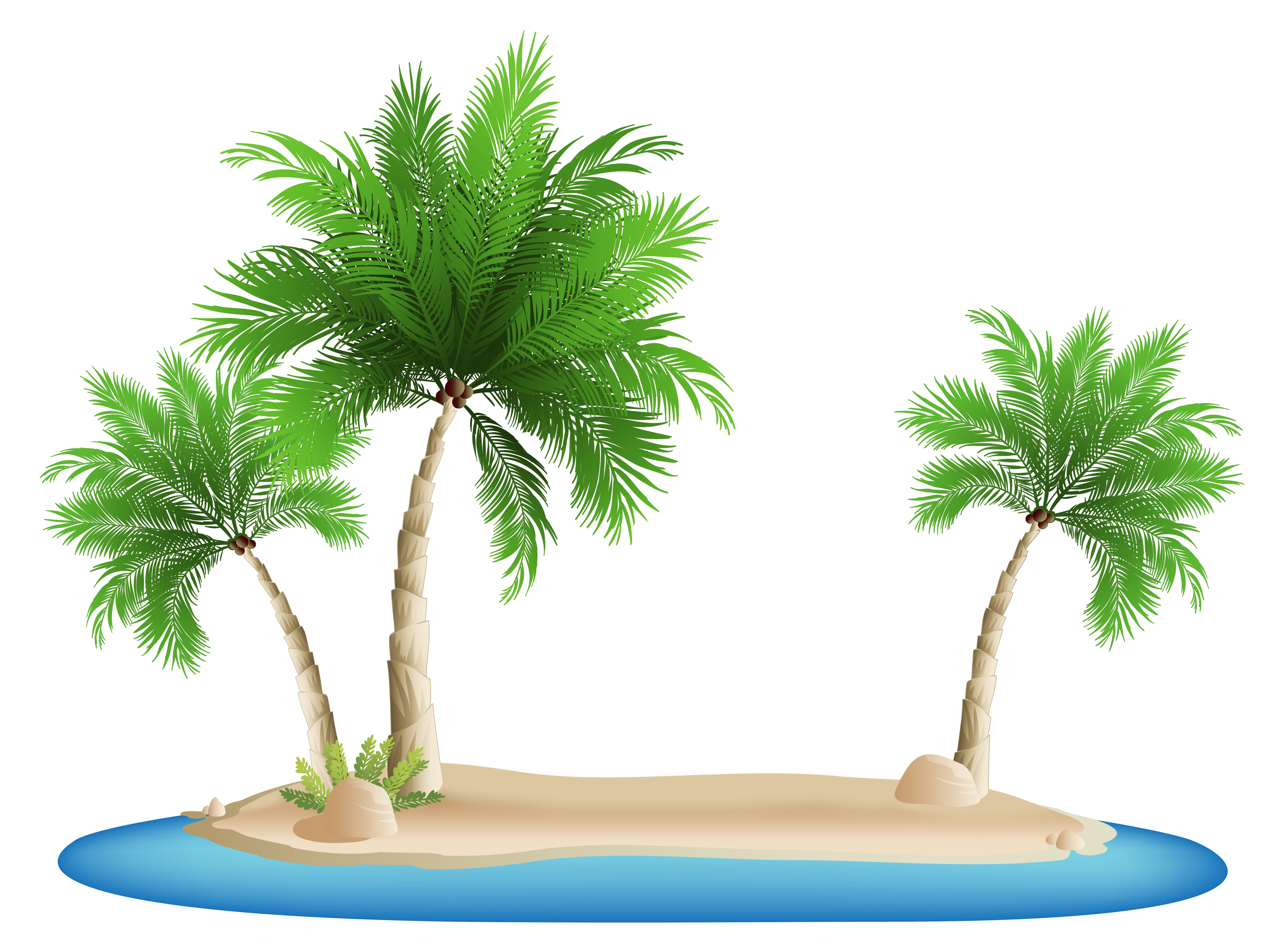 Island clipart clip art. Beach palm trees png