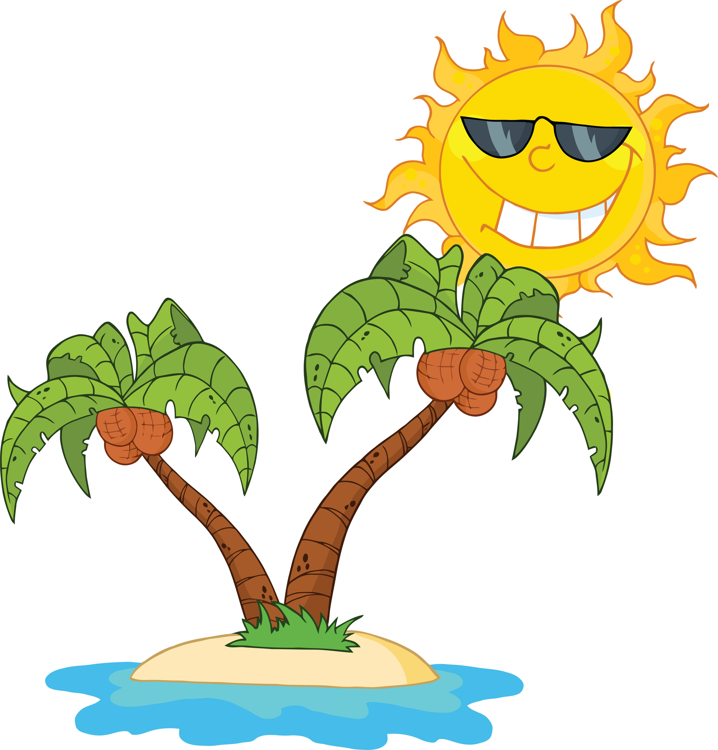 island clipart cute