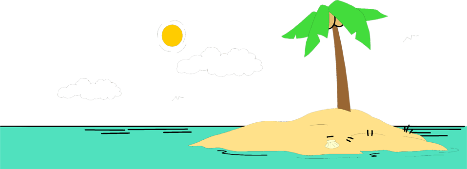 island clipart drawing