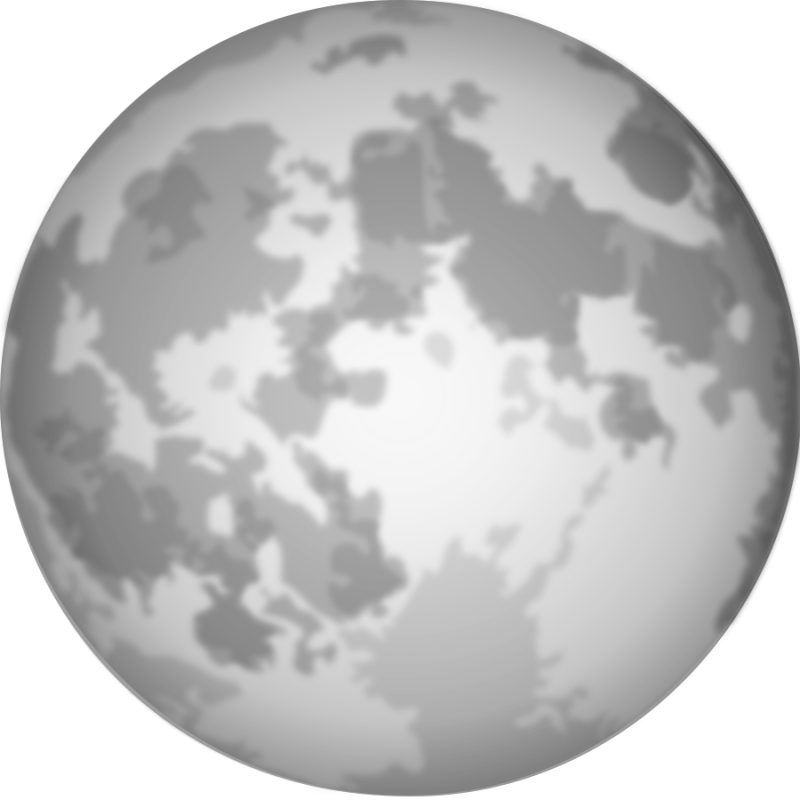 island clipart full moon