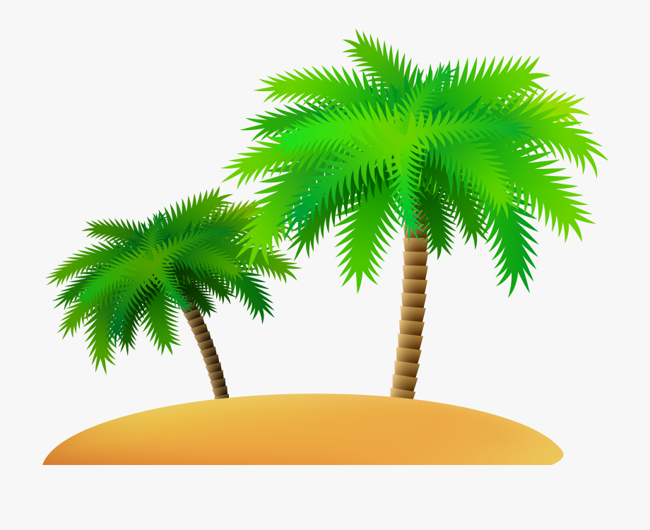 Palms and png clip. Island clipart isalnd