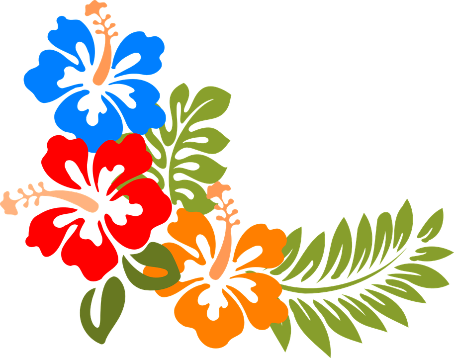 Island clipart island hawaiian. Flowers 