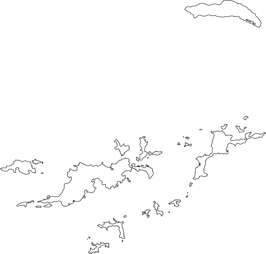 Island clipart island outline. Us virgin islands map