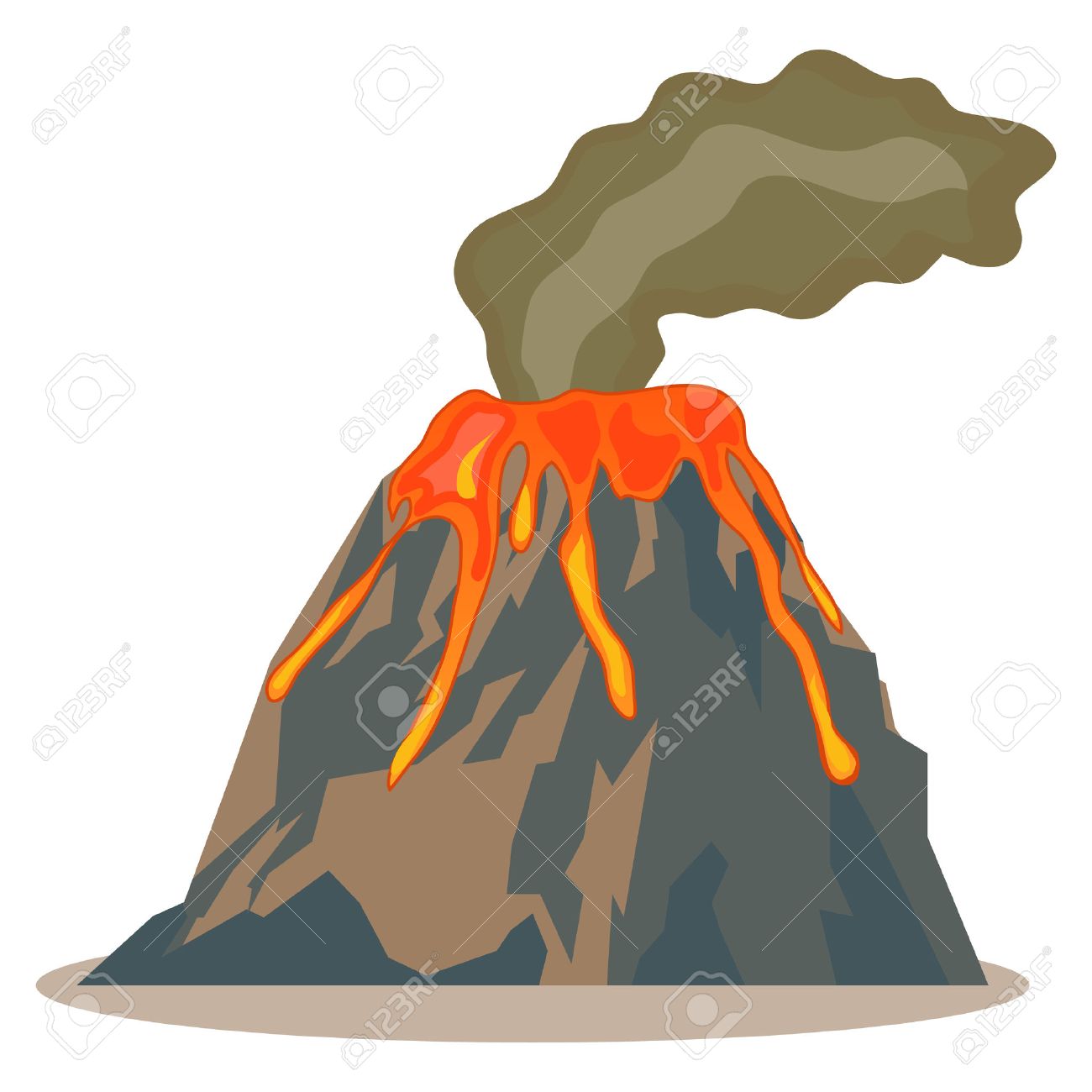 Collection of free download. Island clipart lava volcano