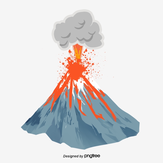 Island clipart lava volcano. Png vector psd and