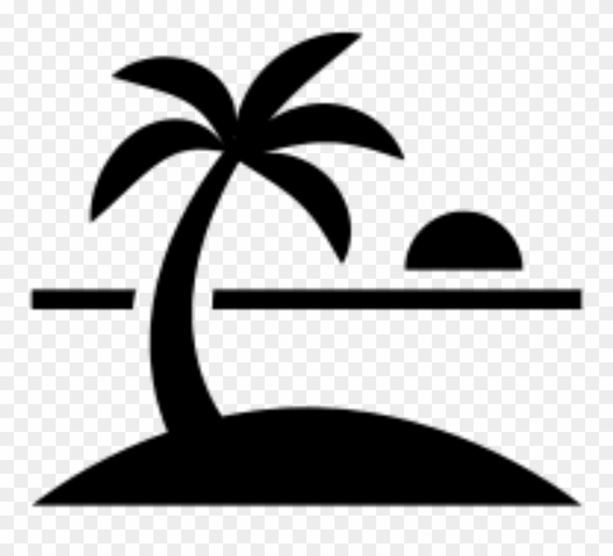 island clipart silhouette