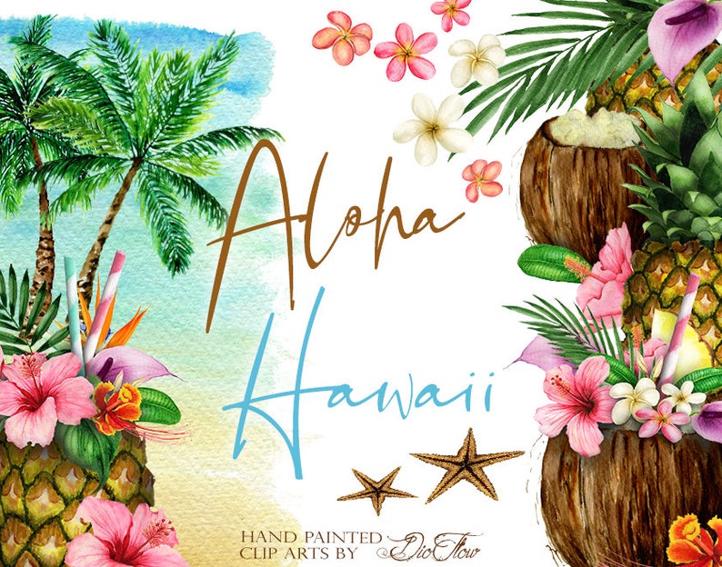 island clipart wedding hawaii