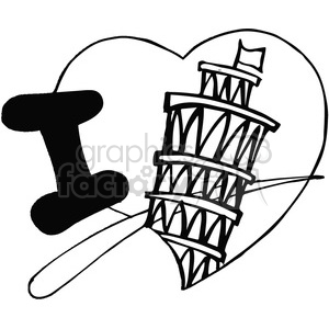italy clipart black and white