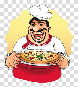 italian clipart chef holding pizza