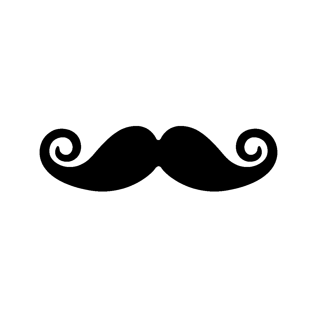 mustache clipart movember