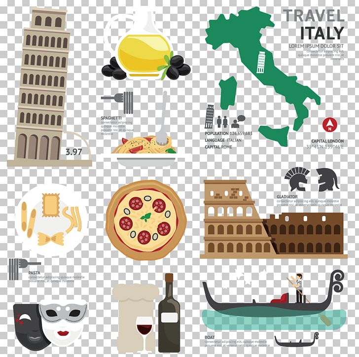 Italy map png art. Italian clipart design