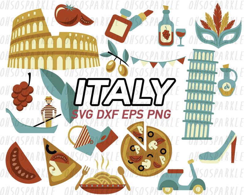 Italy svg eps png. Italian clipart file