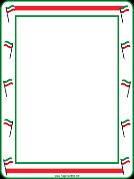italian clipart flag page