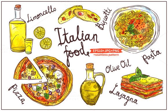 italian clipart food italian