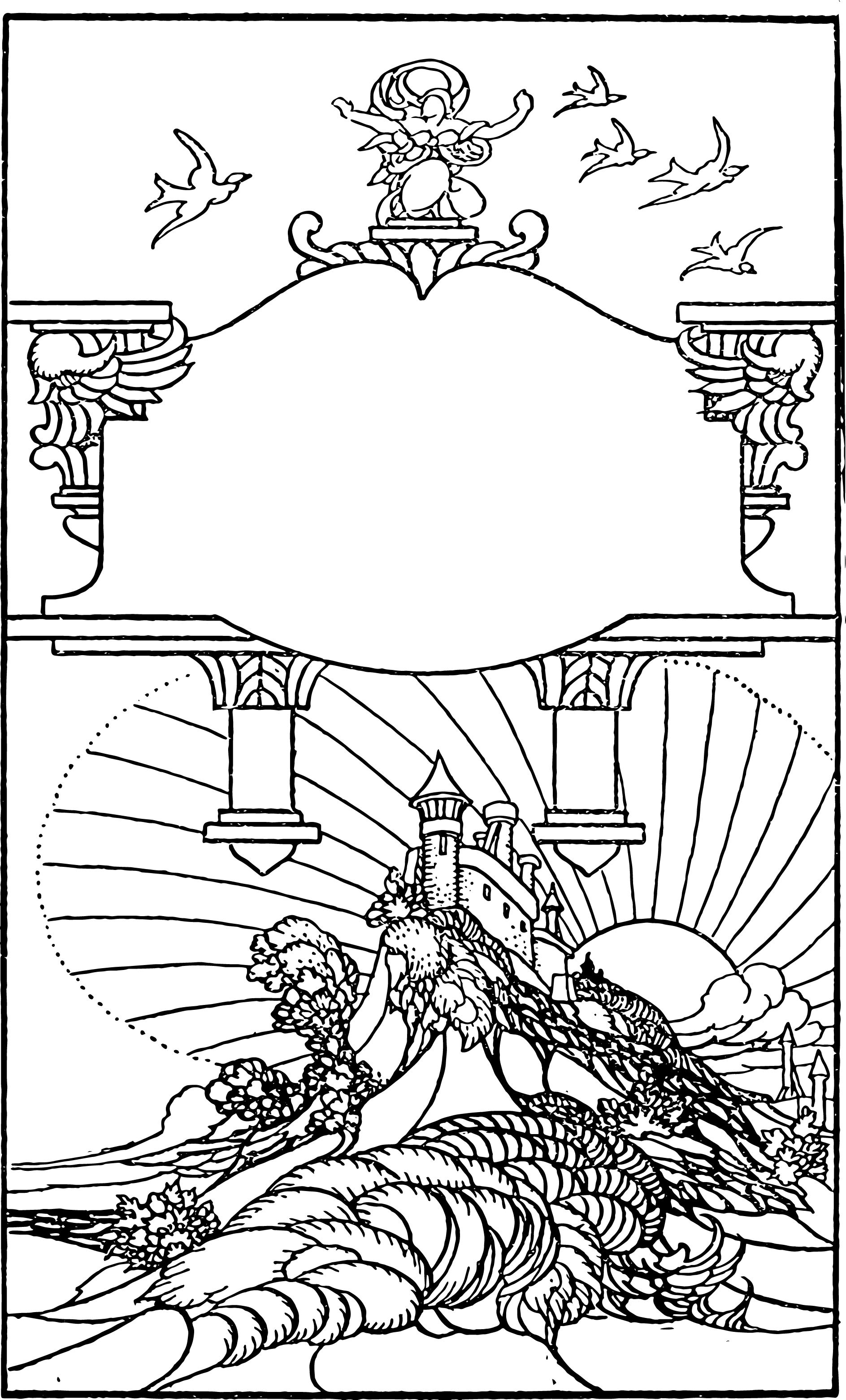 italian clipart menu cover