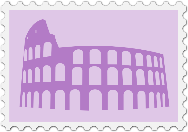 rome clipart stamp