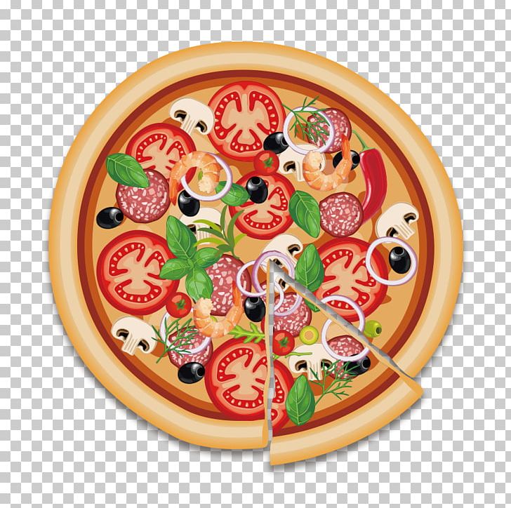 italian clipart round pizza