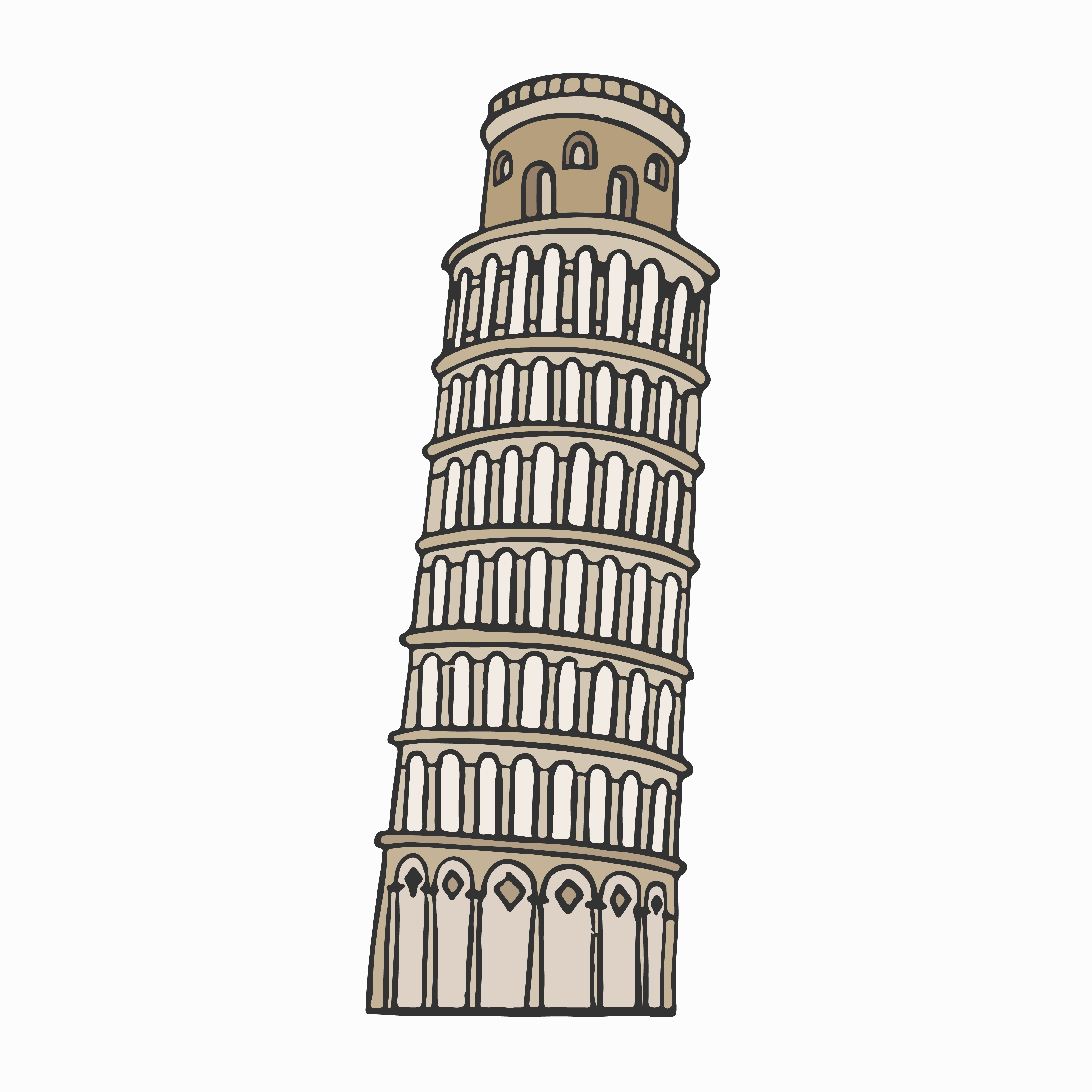 italian clipart tower