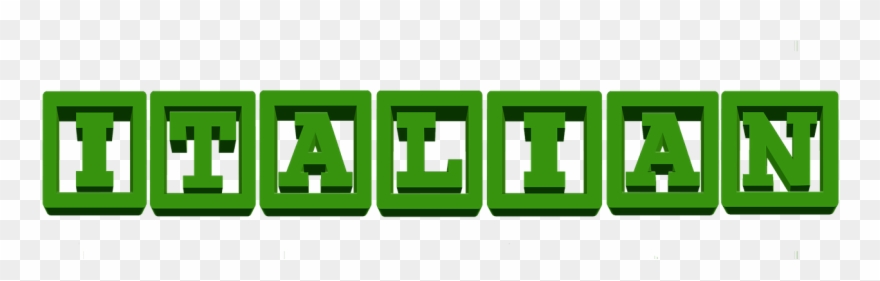 Language linguistic education spanish. Italian clipart word italian