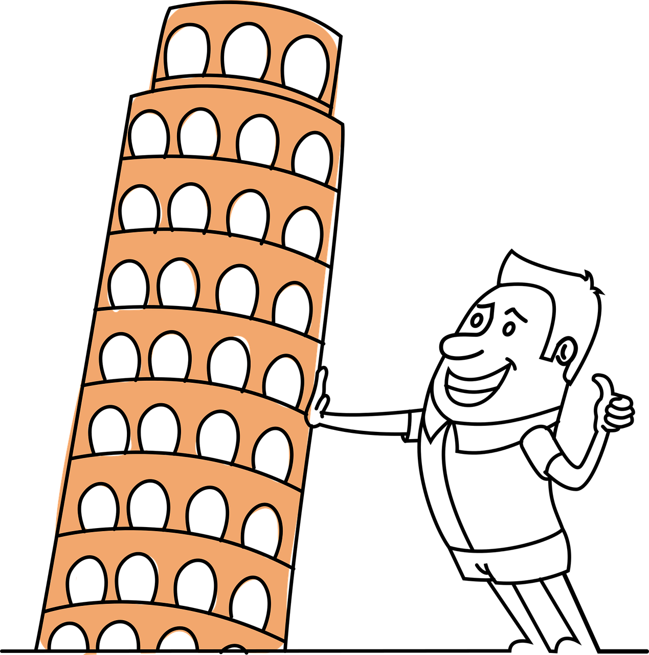 italy clipart pisa tower