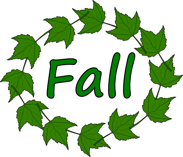 Fall autumn season clip. Ivy clipart illustrated