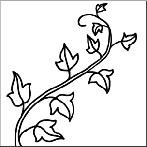 ivy clipart line