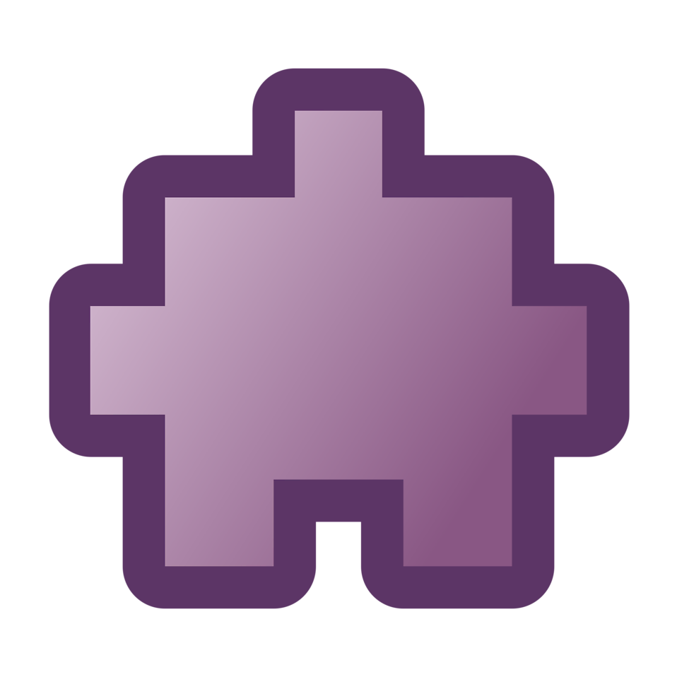 puzzle clipart purple