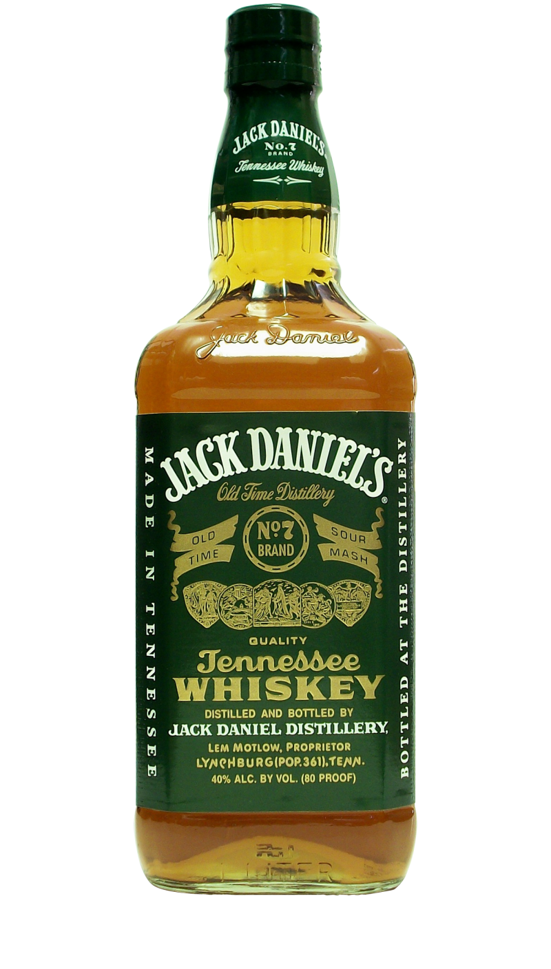 Jack daniels bottle png. Green label white horse