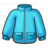 jacket clipart blue jacket
