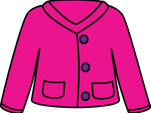sweatshirt clipart pink coat
